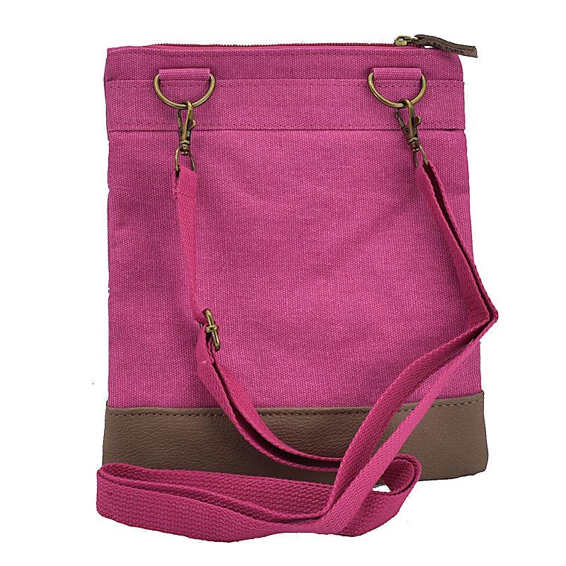 Handtasche Canvas Crossbag Anker pink von No Name